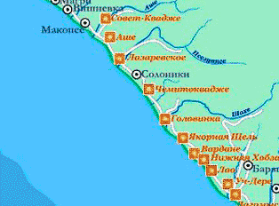 Курортные поселки Лазаревского района