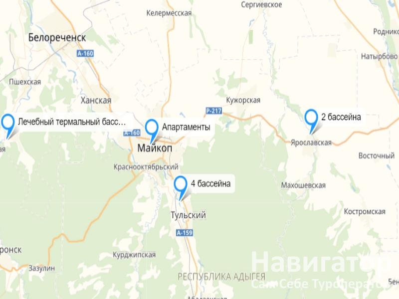 АПАРТАМЕНТЫ (164) 2-х комнатная квартира в Майкоп